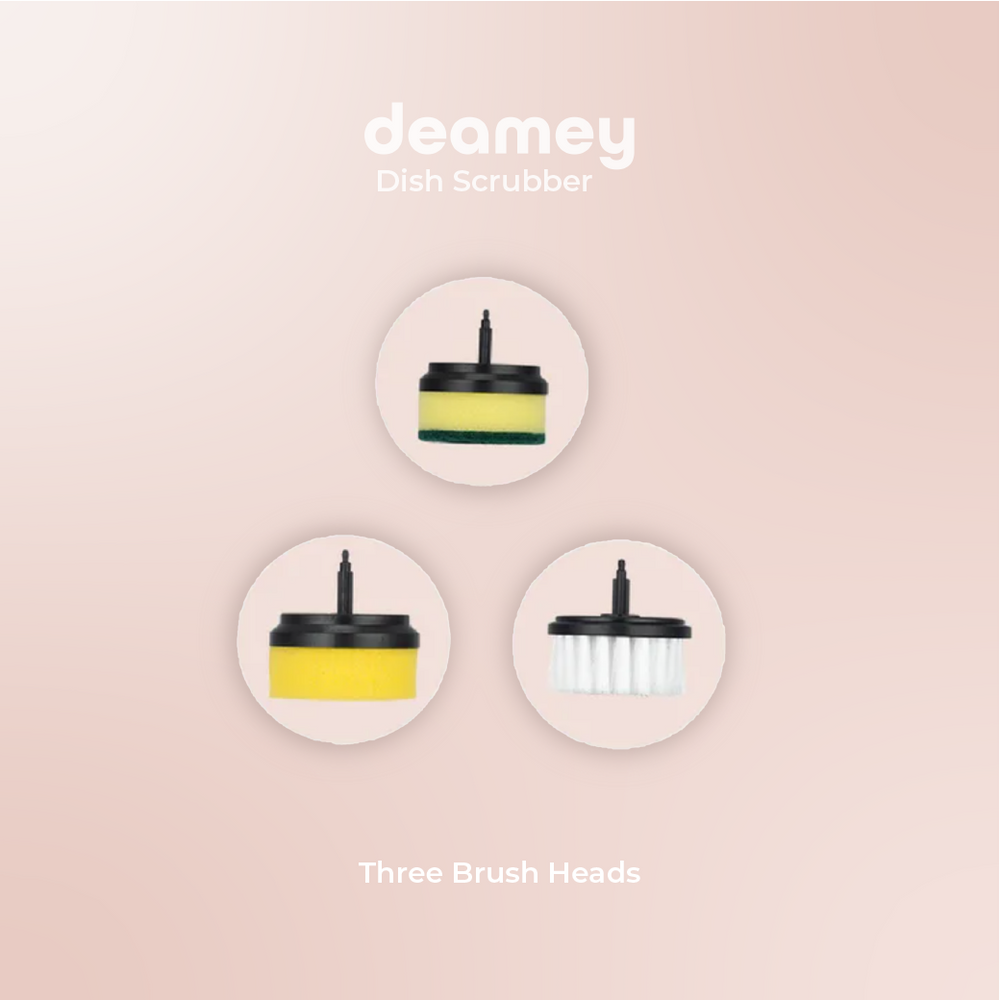 Three Brush Heads